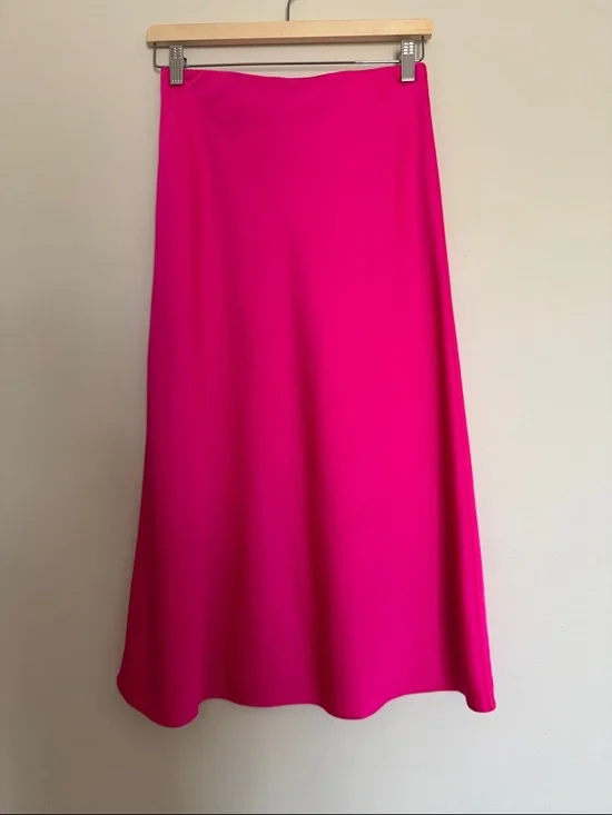 J Crew Pink Satin Slip Skirt XS - Picture 1 of 5